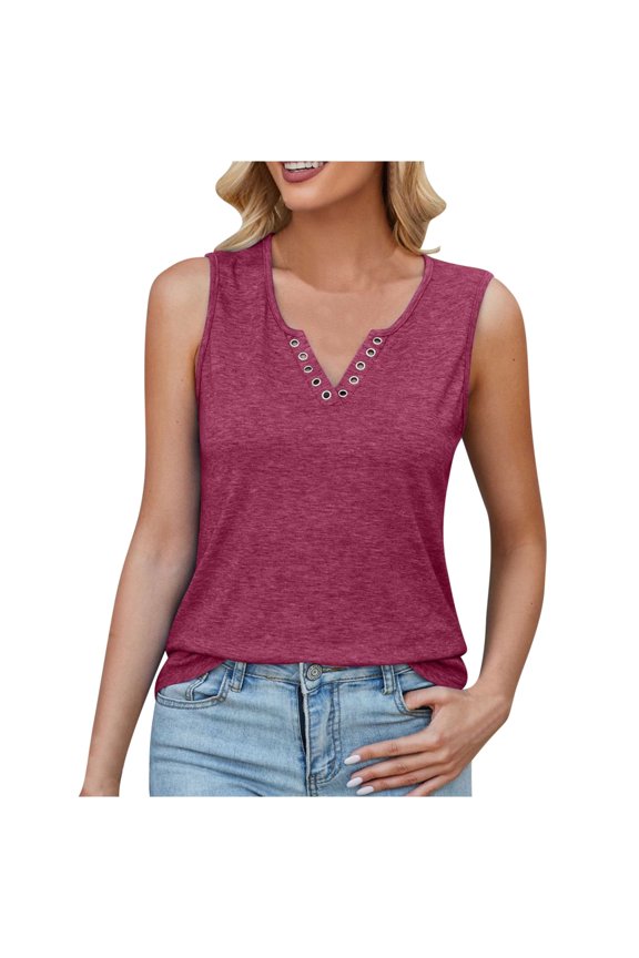 Ersazi Dress for Women Women's Fashion Short Sleeve V-Neck Tops Working Uniform Printing Pocket Blouse Tops Purple L