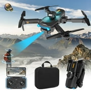 Ersazi Drone For Kids 10-16 Foldable Fpv Drone With 1080P Wifi Camera For Adults And Kids; Gesture Control Rc Quadcopter With Batteries , Gravity Sensor Op- Fl-Ow Positioning On Clearance Black