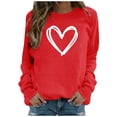 thumbnail image 1 of Ersazi Folklore Hoodies Women'S Casual Hoodie Pullover Women'S Print Sweatshirt Long Sleeve Sweat Red Blouses For Women Plus Size S, 1 of 6