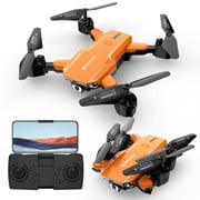 YUTK Gifts For 13 Year Old Boy Drone With Dual 4K Hd Fpv Camera Remote Control Toys Gifts For Boys Girls With Altitude Hold Headless Mode Start Speed Adjustment On Clearance Orange