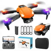 YUTK Gifts For 13 Year Old Boys Drone With 4K Dual Hd Fpv Camera Remote Control Toys Gifts For Boys Girls With Altitude Hold Headless Mode Start Speed On Clearance Orange Free Size