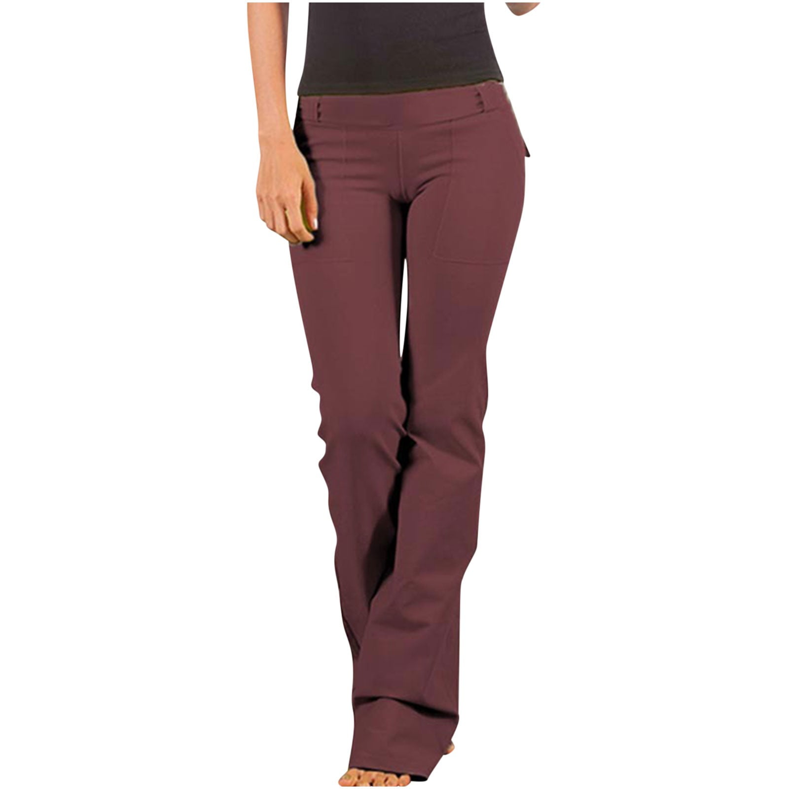 Buy Lovable Women Solid Polyester Spandex Wine Track Pants_XL