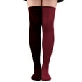 thumbnail image 1 of Ersazi Knee High Stockings For Women Women'S Dark Castle Halloween Make Up Ball Stockings Halloween Stockings Free Size Wine, 1 of 1