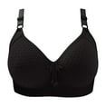 thumbnail image 1 of Ersazi Low Back Bra Women's Non-Steel Ring Gathering Comfortable Breathable Bra Underwear Black Bras for Women 2023 Trendy Xl, 1 of 3