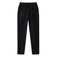 thumbnail image 1 of Ersazi Mens Casual Joggers Pants Men's Fashion Drawstring Elastic Waist Solid Color Casual Sweat Length Pants Black 3Xl, 1 of 5
