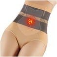 thumbnail image 1 of Ersazi Panties for Women Ladies Anion Comfortable Solid Color Large Size High Waist Warm Belly Hip Lift Thin Waist Panties Underwear On Clearance Beige Xl, 1 of 9