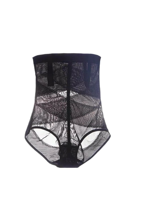 Ersazi Sheer Tights For Women Women'S Lace Hollow Shaping Body Tights Thigh Shaping Shorts Shaping Pants Black Xl