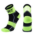 thumbnail image 1 of Ersazi Short Compression Socks For Women Men Women Middle Canister Towel Nylon Ride Cycling Running Reflective In Clearance Xl Green, 1 of 4
