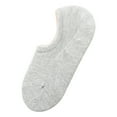 thumbnail image 1 of Ersazi Slipper Socks Women'S Solid Color Invisible Socks Cotton Non-Slip Silicone Breathable Socks Short Socks On Clearance Gray, 1 of 3
