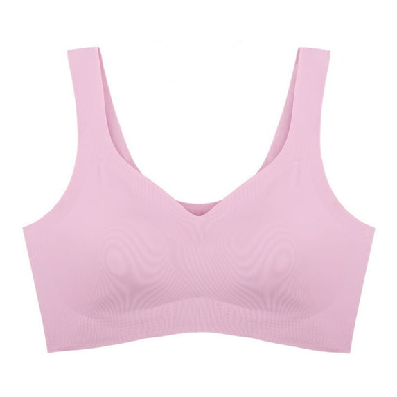 Ersazi Sport Bras Women Sexy Top Bra Wire Free Underwears Base Style Sports Lingerie Pink M