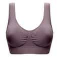 thumbnail image 1 of Ersazi Strapless Bra For Big Bust Women Plus Size Bras Padded Seamless Sleepwear Yoga Bra Wireless Underwear Brown 2Xl, 1 of 3