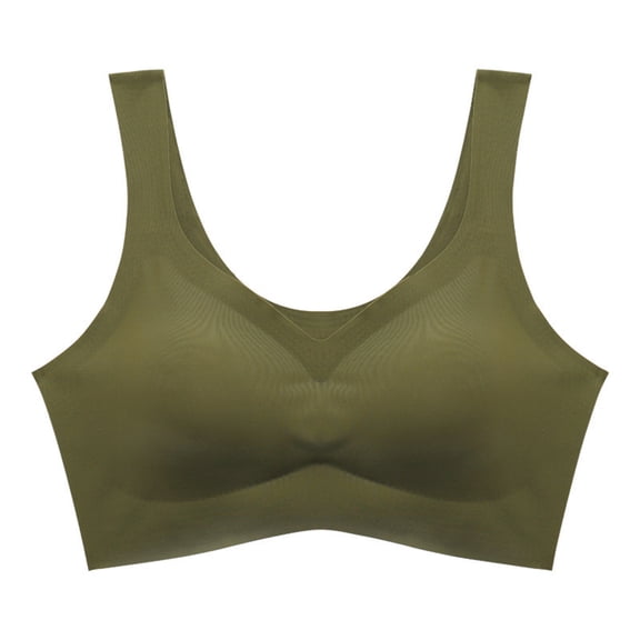 Ersazi Strapless Bras for Women Women Sexy Top Bra Wire Free Underwears Base Style Sports Lingerie Green Xl