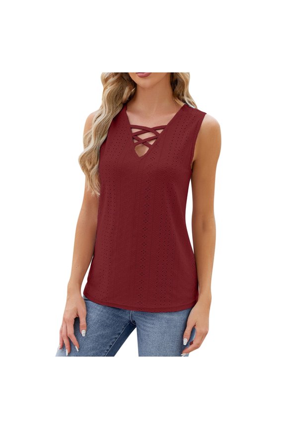 Ersazi Summer Dresses Women's Fashion Short Sleeve V-Neck Tops Working Uniform Printing Pocket Blouse Tops Wine Xl