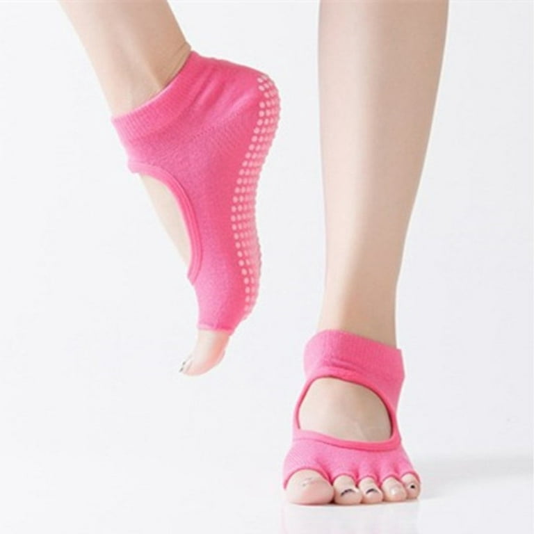 Ersazi Thick Socks Women Open Toe Women Slip Finger-Separated Yoga