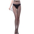 thumbnail image 1 of Ersazi Thigh High Stockings Women Pants Mesh Perspective Leggings Plus Size Fishnet Netting Stockings White One Size, 1 of 3