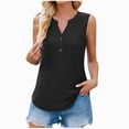 thumbnail image 1 of Ersazi Vacation Tops Women's Fashion Short Sleeve V-Neck Tops Working Uniform Printing Pocket Blouse Tops Black Xxl, 1 of 6