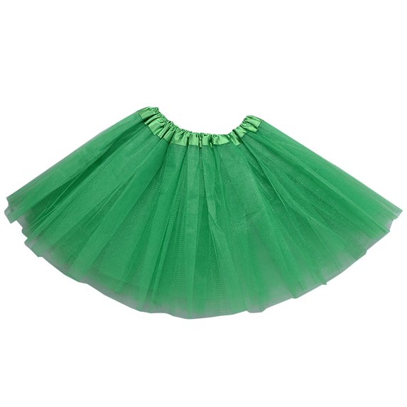 Ersazi White Plus Size Dress for Women Sale Womens Pleated Gauze Short Skirt Adult Dancing Skirt Green one Size