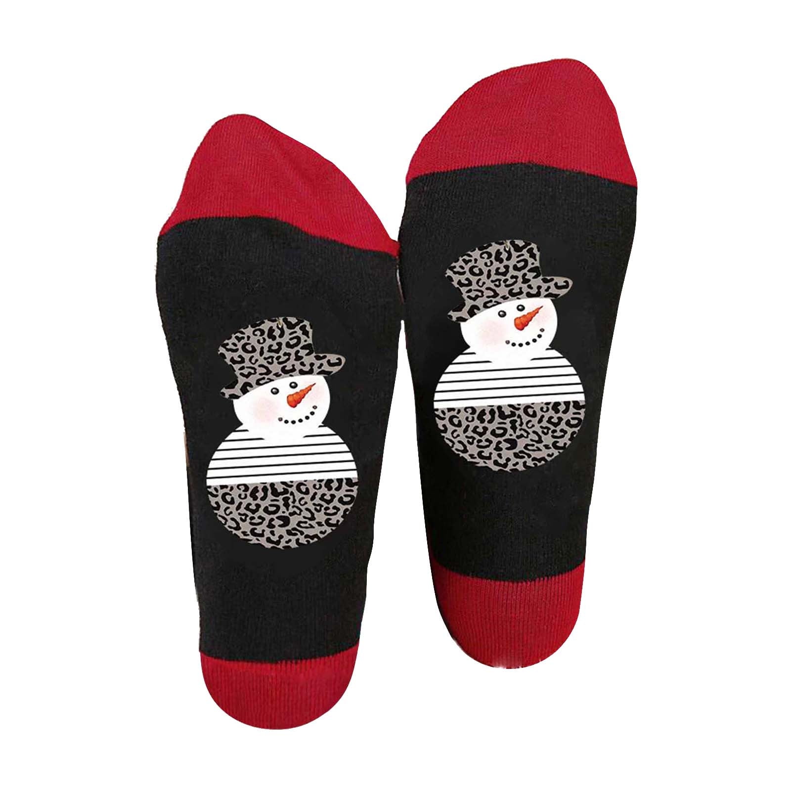 Ersazi Womens Fuzzy Christmas Socks Womens Lightweight Colorful