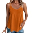 thumbnail image 1 of Ersazi Womens Tank Tops Women Round Neck Fashion Sleeveless Comfortable Sling Vest Orange 4Xl, 1 of 6