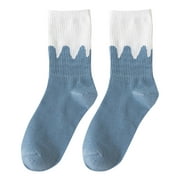 Ersazi Yoga Socks Women'S Soft And Comfortable Striped Blue Plaid Athletic Short Socks In Clearance Blue Average Size