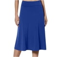 thumbnail image 1 of Ersazi formal Dresses for Women Able Spring/Summer Pullover High Waist Half Dress Skirts for Girls With Shorts Blue S, 1 of 5