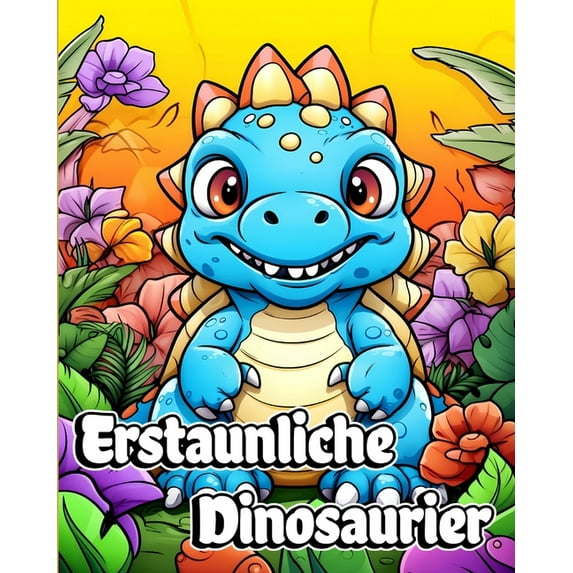 Erstaunliche Dinosaurier: Ein Dinos-Malbuch mit prähistorischen Tieren zum Ausmalen für Kinder (Paperback)