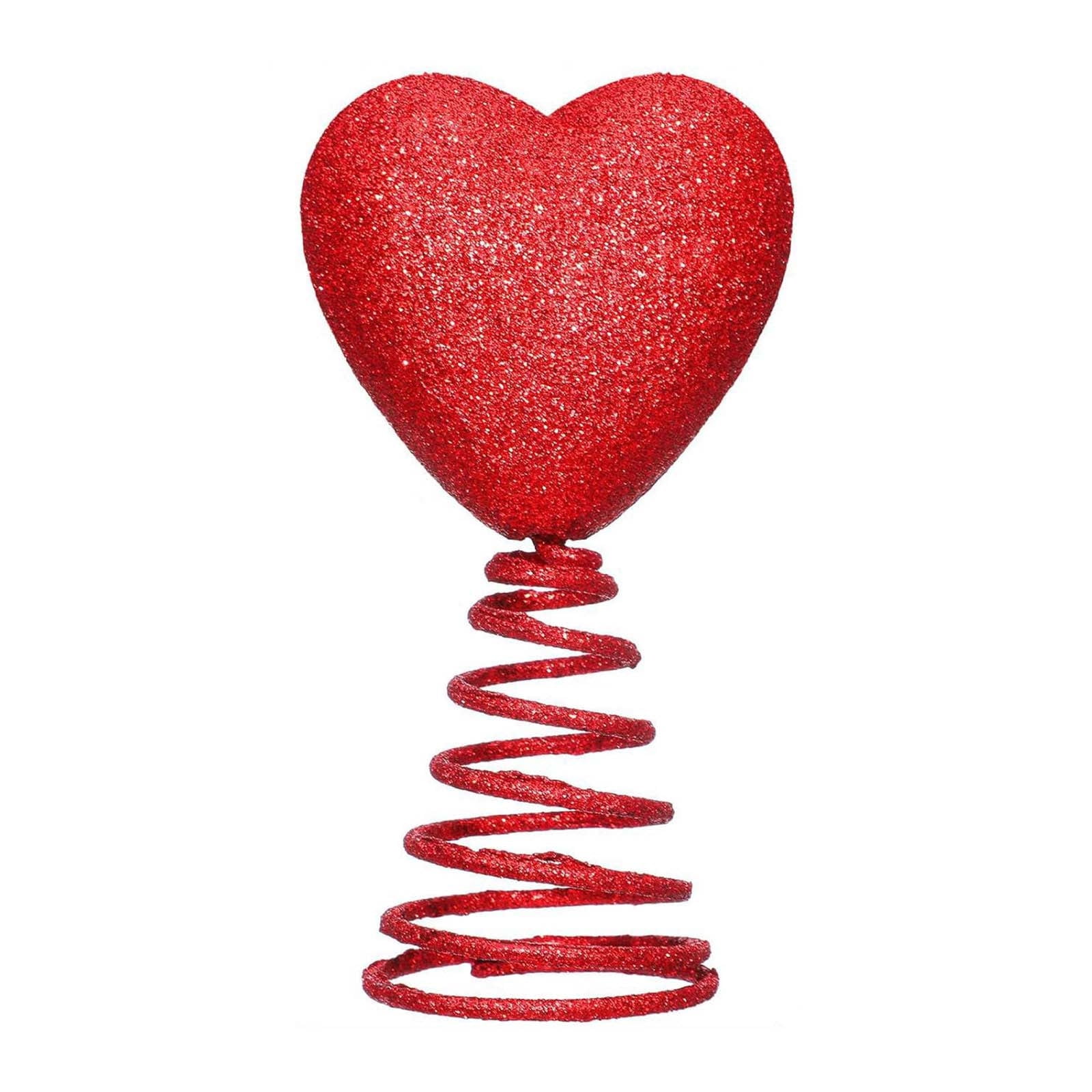 Ersvoioy Flash Deals of The Day Mini Valentine Day Tree Topper Glitter ...