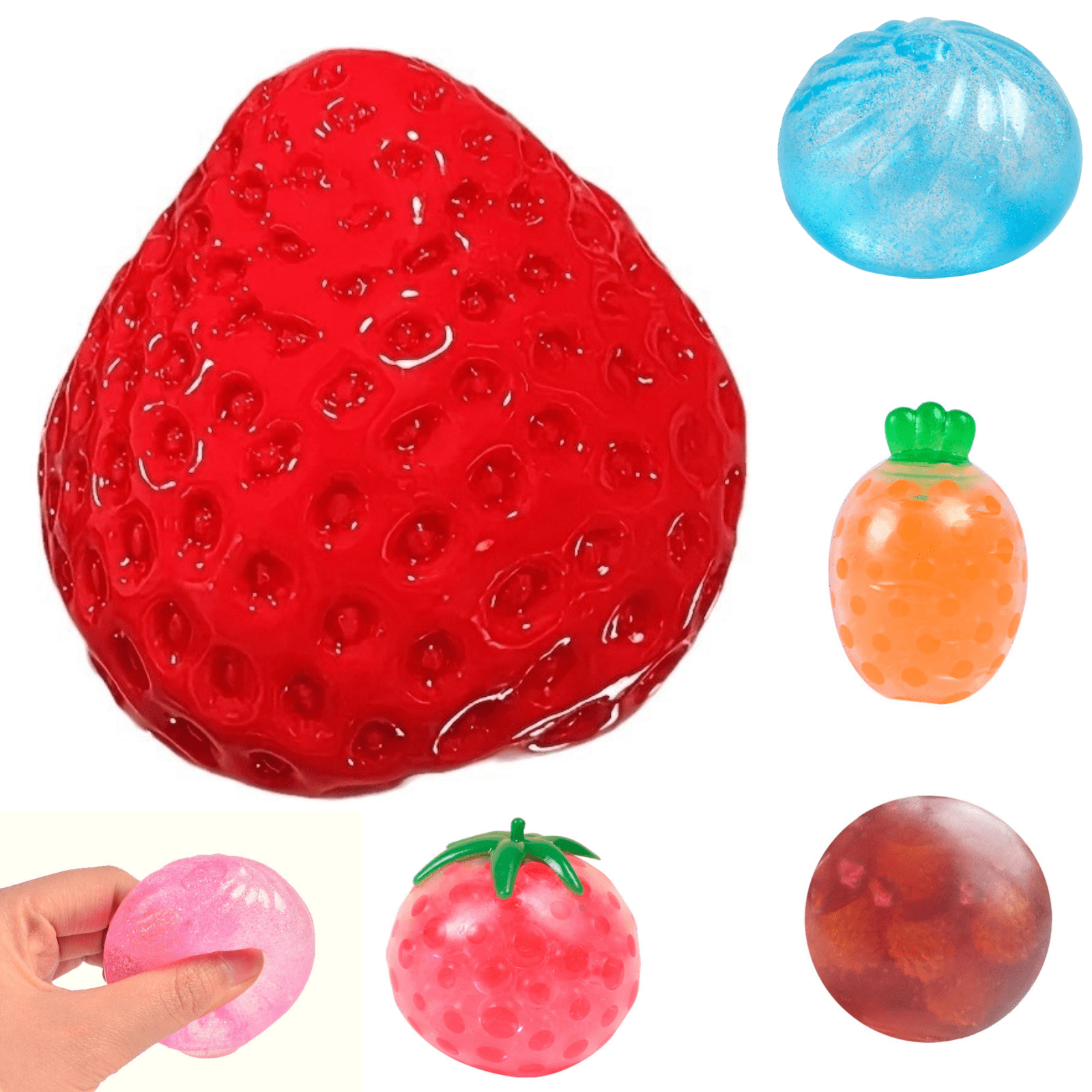 Squeeze Toys Simulated Mango Stress Balls Toy for Girls - Main Image