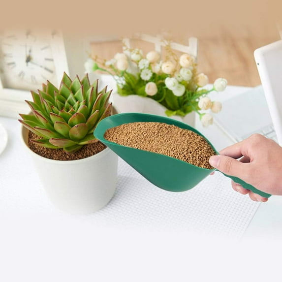 Ersvoioy Plastic Garden Shovel, Multi-Function Plastic Scoop Soil Shovel Spoons, Soil Planting Digging Transplanting, Digging Garden Accessories for Flower Vegetables Soil Transplanting Green