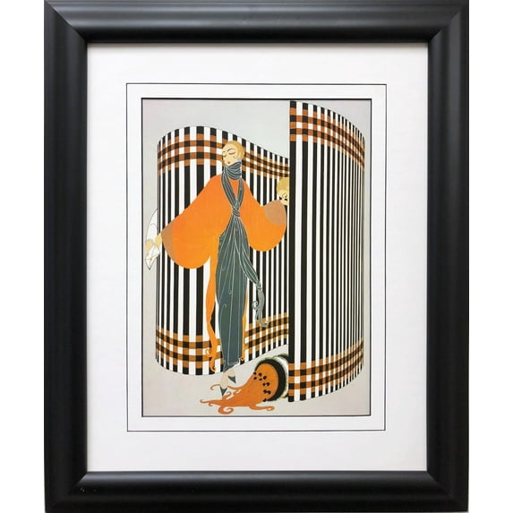 Erte "Coquette" Newly CUSTOM FRAMED Print Generic