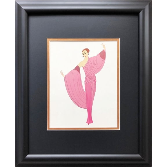 Erte "In the Evening" Newly CUSTOM FRAMED Print Generic