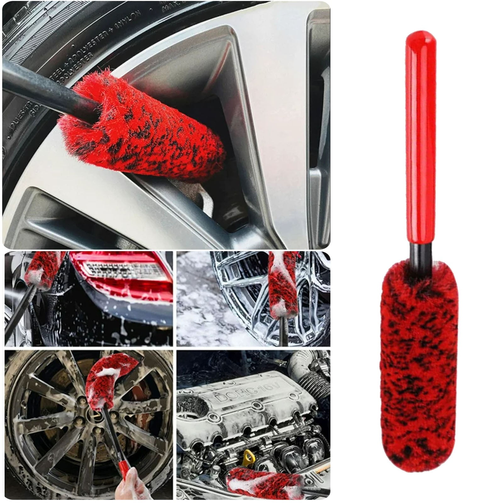 Erthree Wheel Rim Cleaning Brush For Car Tire Woolies Motorcycle Clean