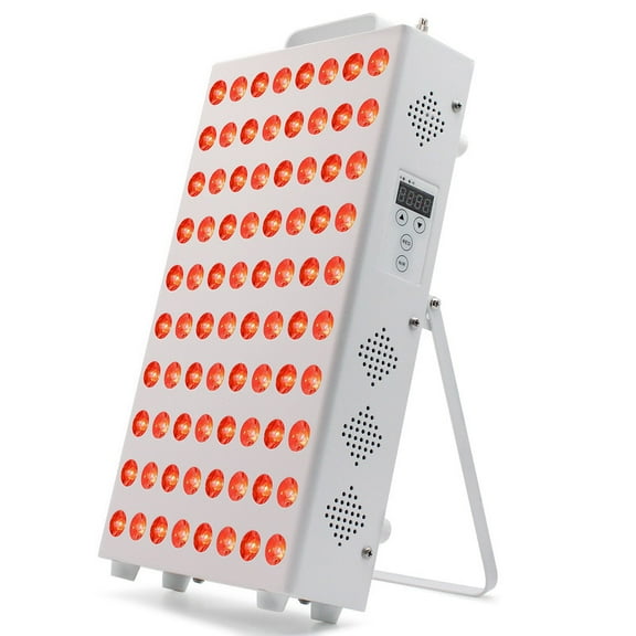Ertiydnys Red Light Lamp,Red Near Infrared LED Panel,White