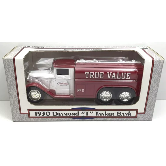 Ertl 1930 Diamond T Tanker Bank True Value Hardware 1/34 Scale 1992 Metal Die-Cast