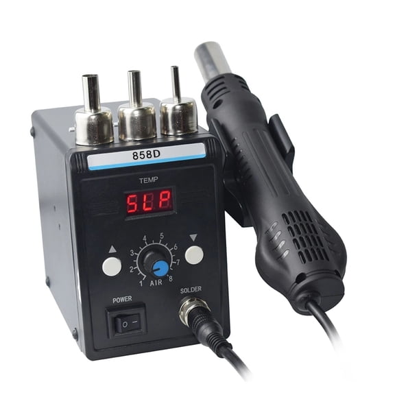 Eruntop 858D Hot Air Gun Station Digital Soldering Iron BGA Rework Station Heat Gun Welding Machine ,Variable Temperature