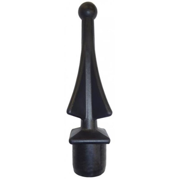 Erva Decorative Finial for 1" Outer Diameter Poles, Black