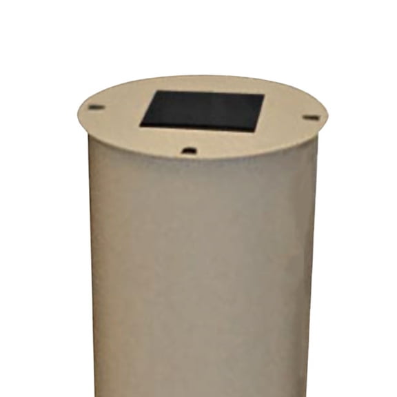 Erva Post Mounted Tall Squirrel Baffle, Tan, 8" dia.