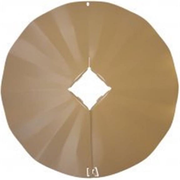 Erva SB7 22.5 Inch Disk Baffle Tan Wrap Around Steel Baffle for 4x4 Posts Powder Coated Galvanized Steel Bird Feeder Pole Guard with Solid Steel Collars