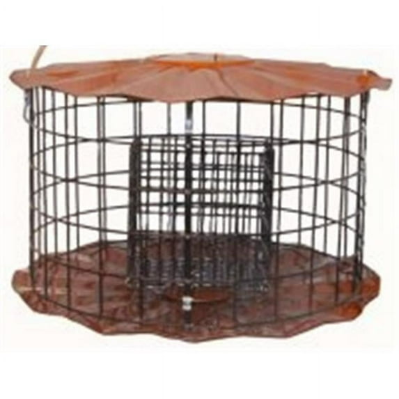 Erva Caged Double Suet Feeder, Copper