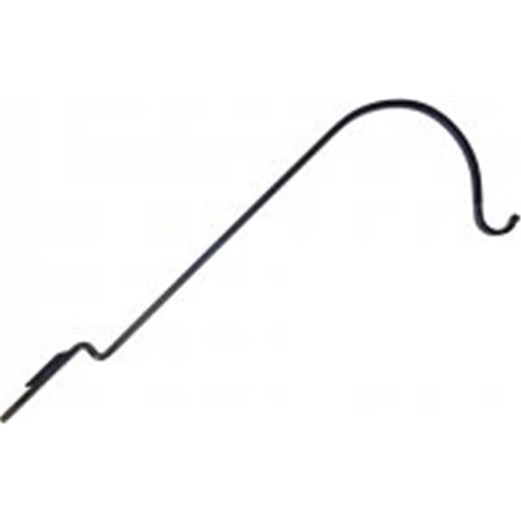 Erva Wrought Iron Offset Wall Hanger, Black, 11"