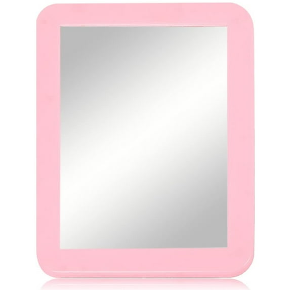 Erved 1 Pack Durable And Quality Material Magnetic Mirror 5” x 7” For Lockers Metal Walls Use - Light Pink