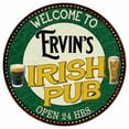 thumbnail image 1 of Ervin's Irish Pub 12" Round Metal Sign Kitchen Bar Wall Décor 200120036164, 1 of 1