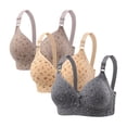 thumbnail image 1 of Erwazi 3 Pack Womens Bras Comfortable Push Up Bra Full Coverage Wireless Bralettes for Women, 1 of 2