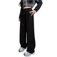 thumbnail image 1 of Erwazi Boys Girls Kids Sweatpants Casual Athletic Straight Leg Pants with Pockets Size 5-15 Years, 1 of 5