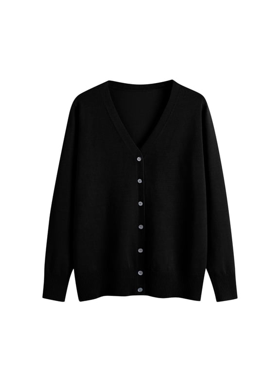 Cardigan Sweaters for Women Fall Trendy Button Down Open Front Lightweight Cardigans