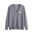 thumbnail image 1 of Erwazi Cardigan Sweaters for Women Fall Trendy Button Down Open Front Lightweight Cardigans, 1 of 5