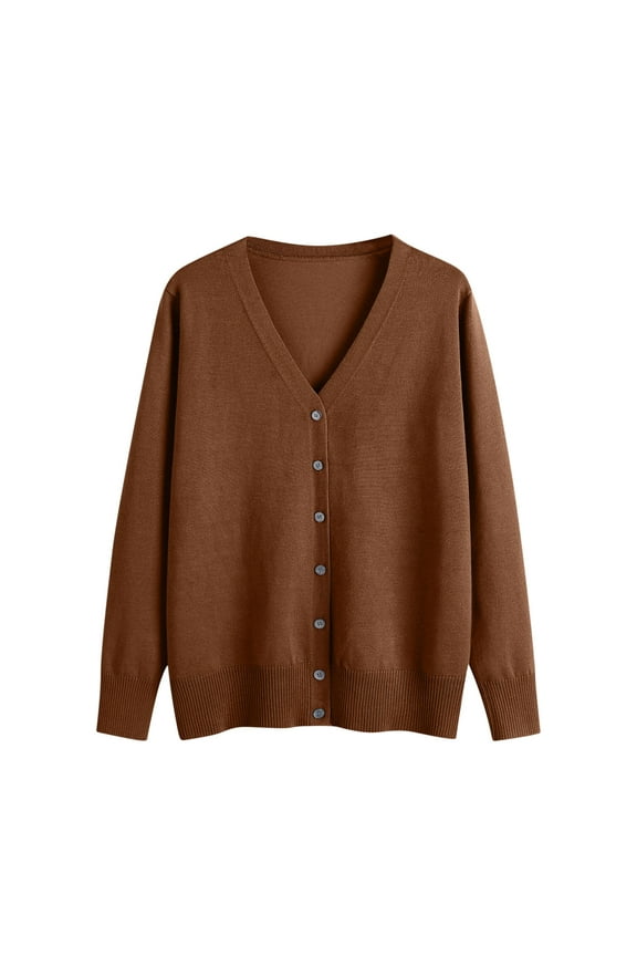 Cardigan Sweaters for Women Fall Trendy Button Down Open Front Lightweight Cardigans