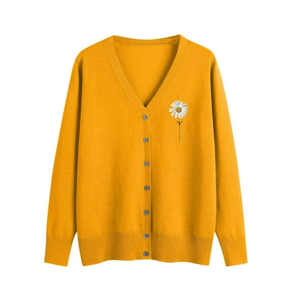 Erwazi Cardigan Sweaters for Women Fall Trendy Button Down Open Front Lightweight Cardigans