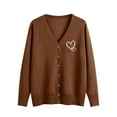 thumbnail image 1 of Erwazi Cardigan Sweaters for Women Fall Trendy Button Down Open Front Lightweight Cardigans, 1 of 5