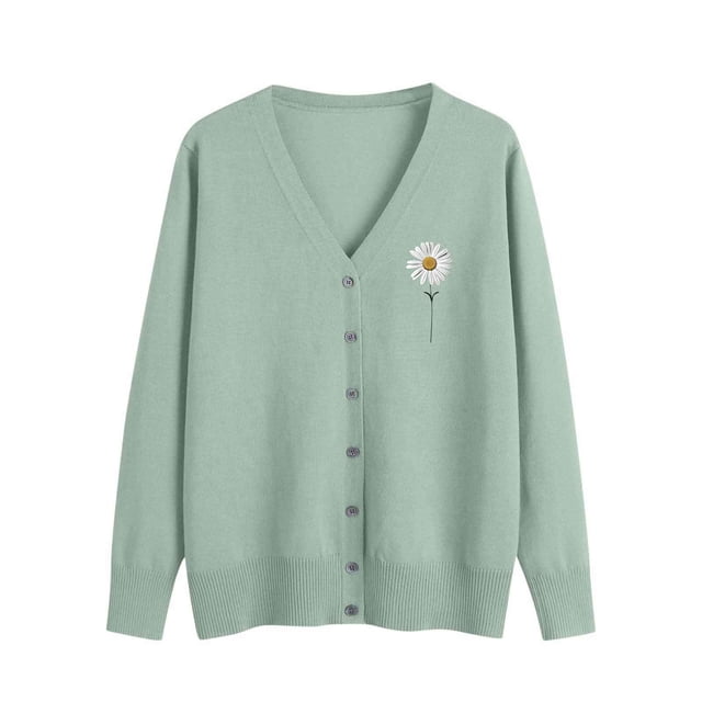 Erwazi Cardigan Sweaters for Women Fall Trendy Button Down Open Front Lightweight Cardigans